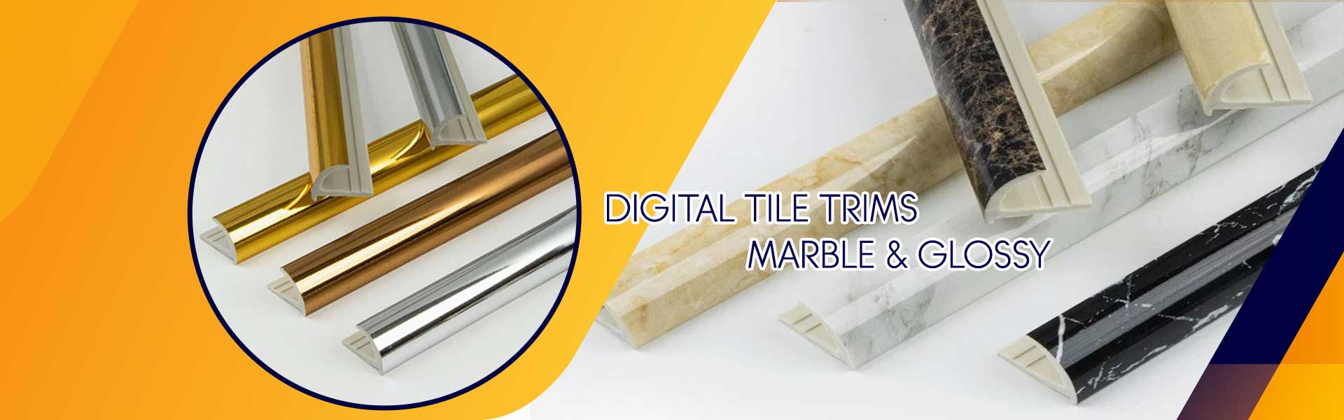 Digital Tile Trims Marble & Glossy